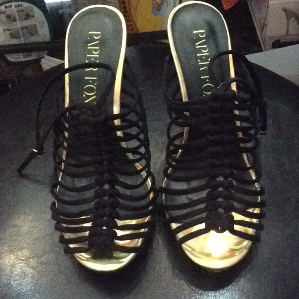 Paper Fox Black Corrine Formal Heels